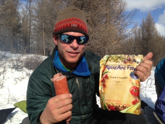 Staying fueled in the Darhad requires lots of Salami, Clif Bars and AlpineAire Foods!