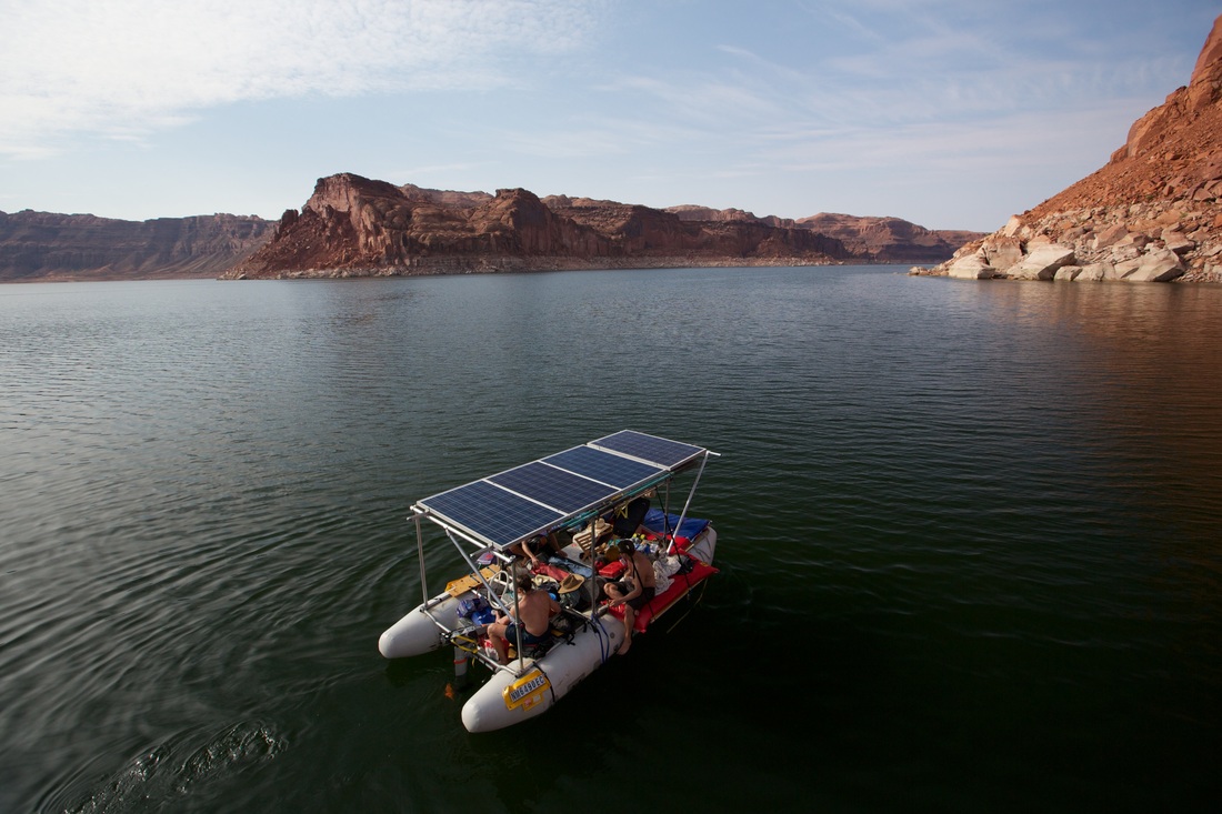ASC Adventurers Explore Environmental Change on Lake Powell with a Solar Powered Raft