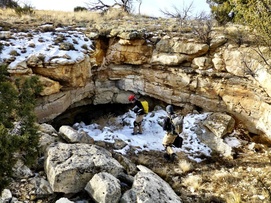 Discovering cave enterence