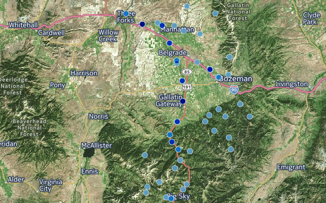 ASC Gallatin Microplastics map