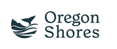 Oregon Shores conservation coalition logo promoting coastal stewardship and marine habitat protection in Oregon - in alignment with Killer Whale Conservation