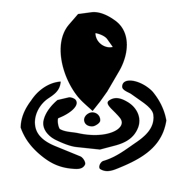 black geopin icon